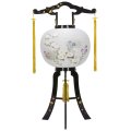 盆提灯　廻転灯 あかり11号銀杏蒔絵絵入