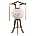 盆提灯　廻転灯 あかり11号綾型蒔絵絵入