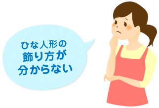「ひな人形の飾り方を忘れてしまった」 