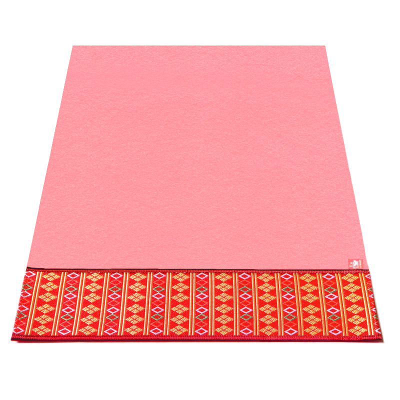 ピンク毛氈敷折織 5柄（しきおりおり）床飾り用
