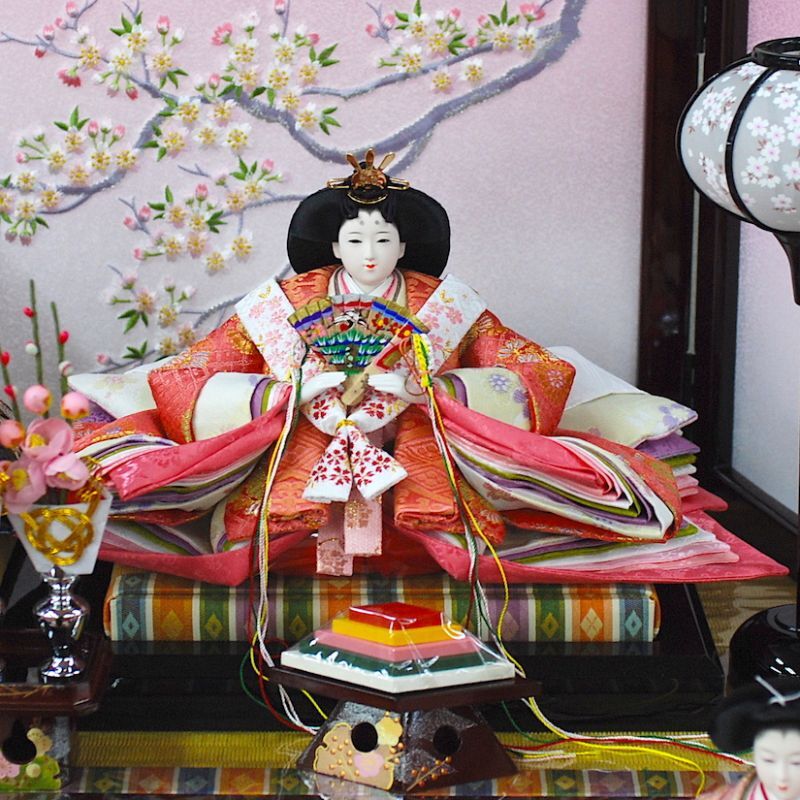 贅沢 広田屋の雛人形 三段飾京都織のひな人形 送料無料