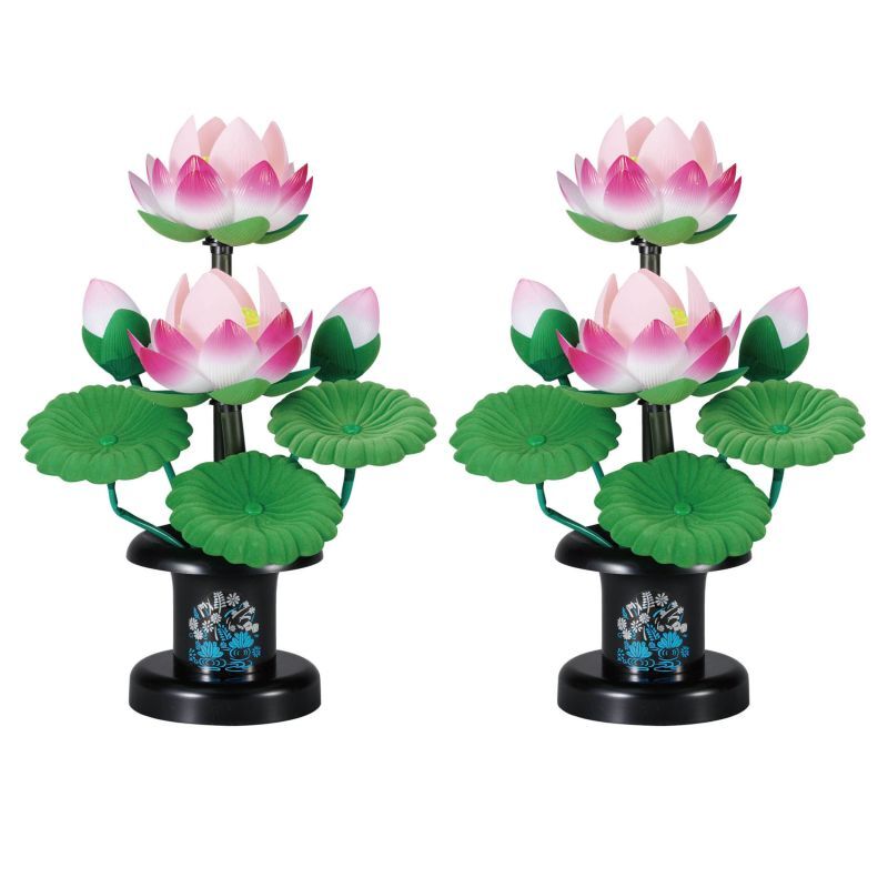 蓮華灯　新ミニ小紋二灯(対入) ＜一対＞