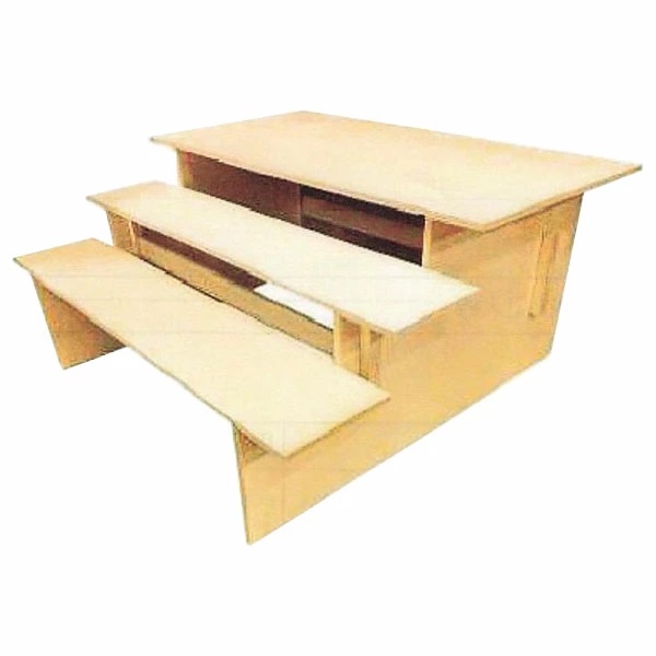 ひな人形用　木製　三段飾り台　30号（間口90×奥行81×高さ45cm）