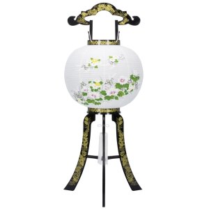 画像: 盆提灯　廻転灯 あかり11号花印蒔絵絵入