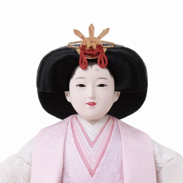 画像4: 恵翆作　三段五人収納飾り　「衣装着 御雛」 (4)