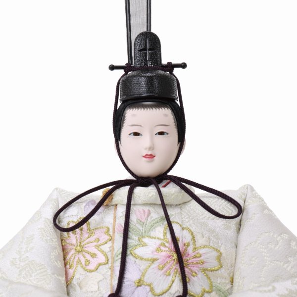 画像5: 雅泉作　三段五人収納飾り　「雛爛漫」 (5)