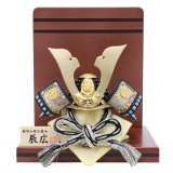 画像: 人形工芸士　辰広作　1/6　兜　衝立平飾り　「御兜」