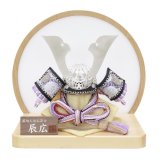 画像: 人形工芸士　辰広作　1/6　兜　円形衝立平飾り　「御兜」