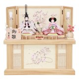 画像: 恵翆作　親王収納箱飾り　「刺繍　御雛」