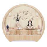 画像: 雛人形　ケース入り木目込親王飾セット　「心絆（ここな）」