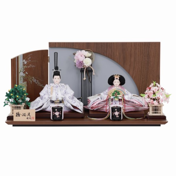 画像1: 雅泉作　親王飾り　「雛爛漫」 (1)