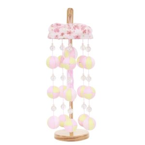 画像: 吊るし飾り マリ(ミニ)　ピンク傘付(台付)