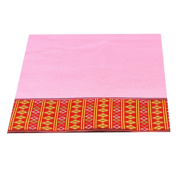 画像1: ピンク毛氈<br />敷折織 5柄<br />（しきおりおり）<br />床飾り用 (1)